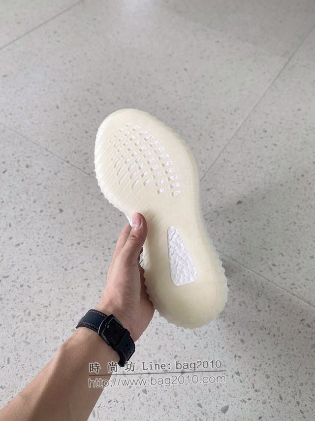 Adidas男女椰子鞋 阿迪達斯夜光椰子350 Adidas Yeezy Boost 350 v3水滴淺灰  xhn1561